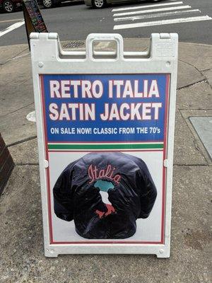 retro italian satin jacket