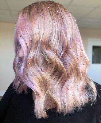 My first vivid color, pinky-blonde dream!