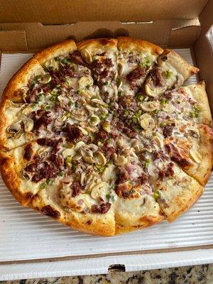 Philly Cheese Steak Pizza