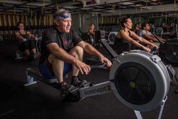 CRUfit is THE place to go for indoor rowing, a rhythmic,  meditation-like form of training, both full-body cardio and strength.