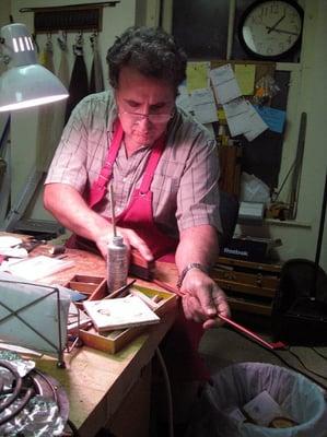 "The Master" Making a Violin Bow