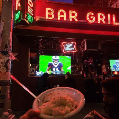 Red beans and rice during the Saints game! Who Dat?!