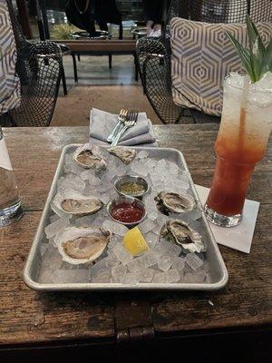 Oysters from Washington and Massachusetts