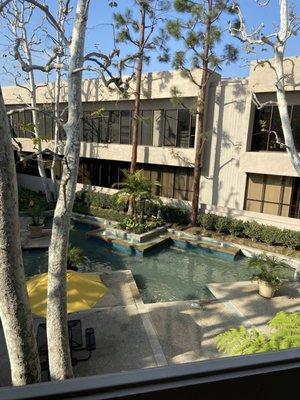 Looking out the front door of Purify Massage Center