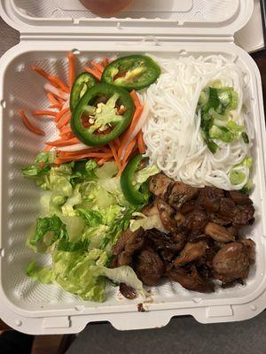 11. Vermicelli Noodle Bowl with Chicken