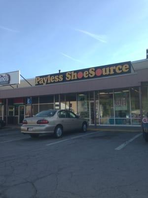 Milford Payless Shoe Source -- Milford Plaza: 91 Medway Road / Route 109, Milford                Storefront