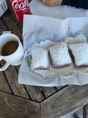 Beignets and coffee