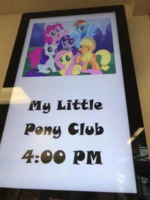 My Little Pony Club today!