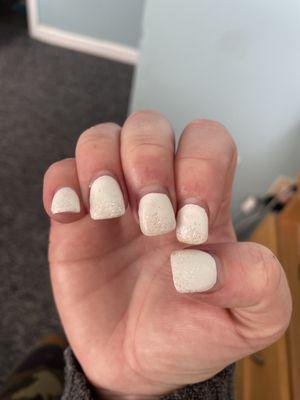 This is my Before photo, nail tech in Howell sucks