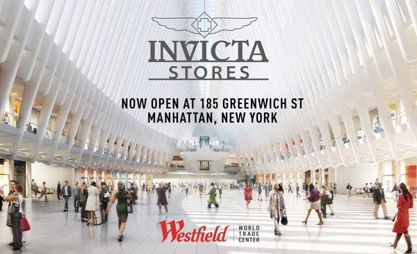 The Invicta Store is now open at the Westfield World Trade Center