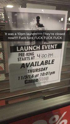 No more midnight releases, they do 10pm now. I was there for midnight and they were already closed.