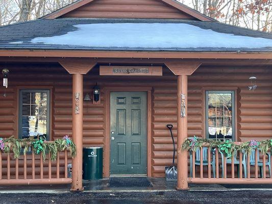 Lovely comfy cabins.