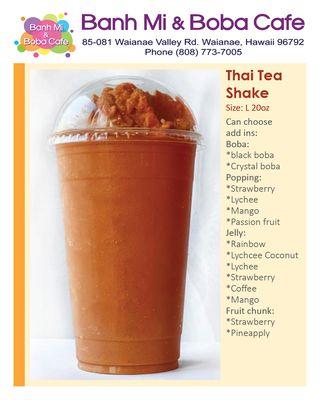 Shake: Thai Tea Shake