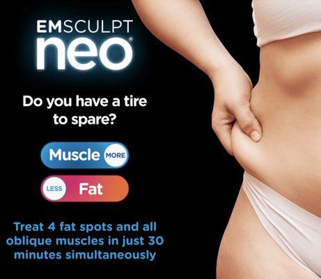 Get the Emsculpt Edge for the muffin top