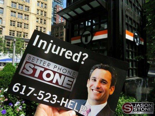 Jason Stone Injury Lawyers' Boston office is accessible by the Red Line, Orange Line, and Green Line