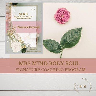 Signature Coaching Program to balance your mind (+), body (nutrition), & soul (faith-walk)https://www.kellimichele.com/mbsprogram/