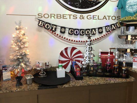 Hot cocoa bar