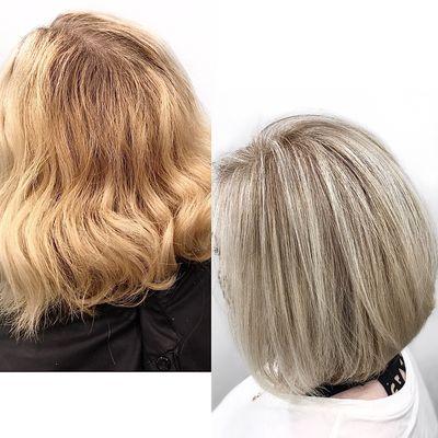 From Brassy to Ashy: if you're tired of having 'orange hair' - contact TheModernStyleStudio.com for a color correction consultation;)