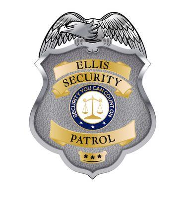 Ellis Security Patrol badge and logo