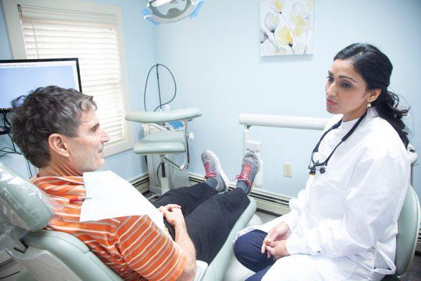 D. Shevchenko interacting with patient