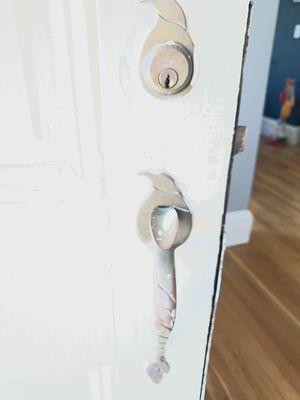 100 years old door hardware modification ( before)