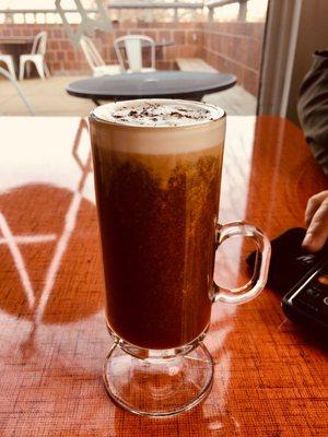 Irish Coffee. A nice cocktail on a cold day!