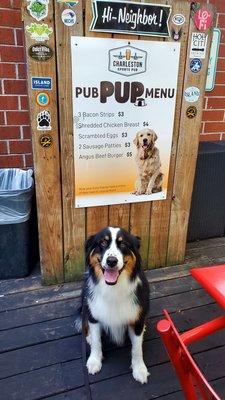 Dog approved! They even have a reasonable menu for dogs!