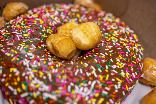 Chocolate Donut Cake ($10)