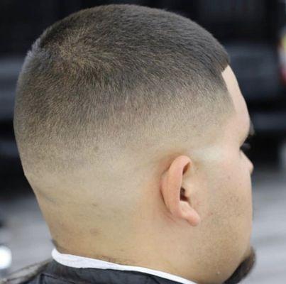 Mid high skin fade