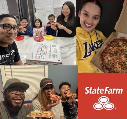 Celebrating national pizza day with a socially distant pizza party!