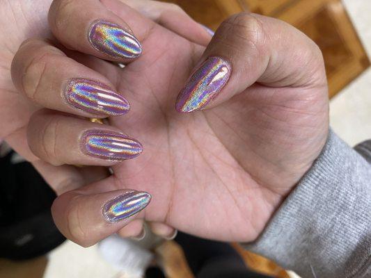 Holographic nails