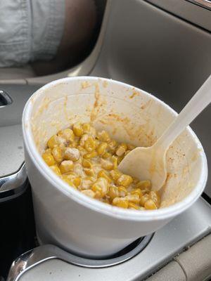 This is a large corn in the cup.