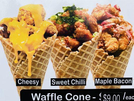 Chicken Waffle Cones