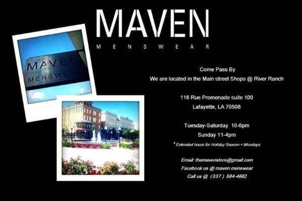 MAVEN MENSWEAR