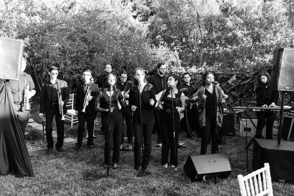 The Night Shift Band from Citrus College performed on our wedding day!