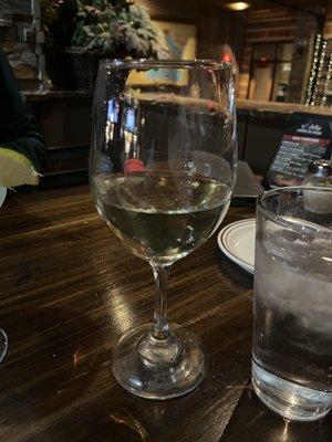 Glass of moscato