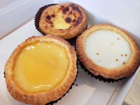 Portuguese, egg white, & egg tarts