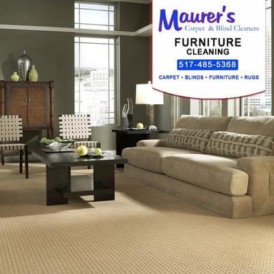 Furniture cleaning Lansing, MI by Maurer's Carpet & Blind Cleaners. Call us for furniture cleaning: 517-485-5368