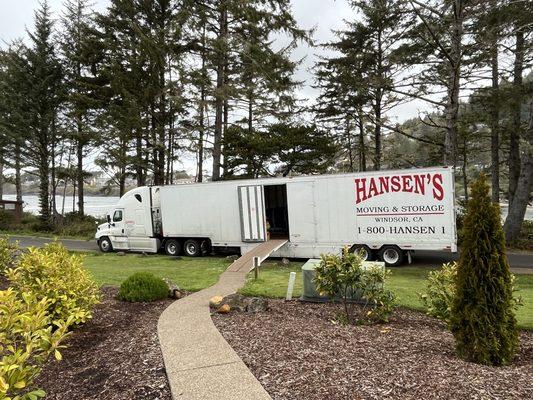 Delivering on the Oregon coast.