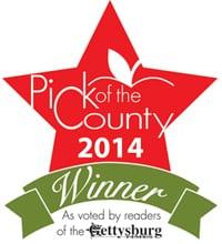 Big thank you to all those who have voted for us in the Gettysburg Times Pick Of The County. We really appreciate it.