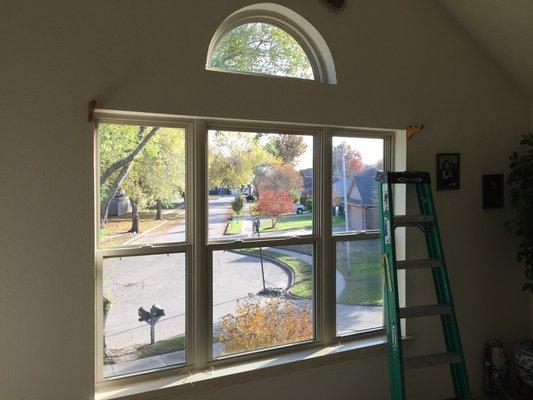 Window installation.