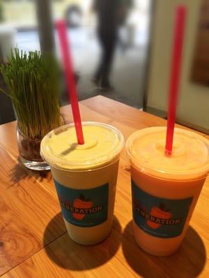 Avacado shake and mango madness