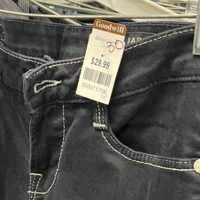 $29.99 for jeans.