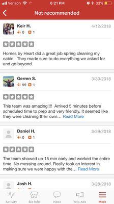 Yelp doesn't always allow all our great reviews. Customer satisfaction is our number one priority!