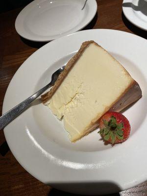 New York style cheesecake with strawberry