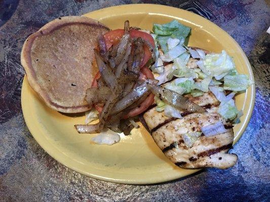 Grilled chicken sandwich.