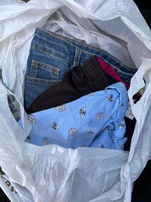 Shorts prices from $2.50- $5.50