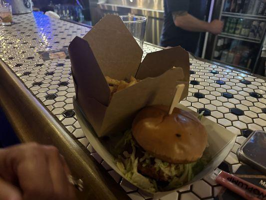 Burger and Fries