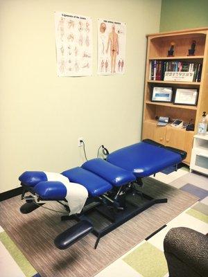 This is where Dr. Ahn adjusts your pain away!! It feels so good once he is through with you.