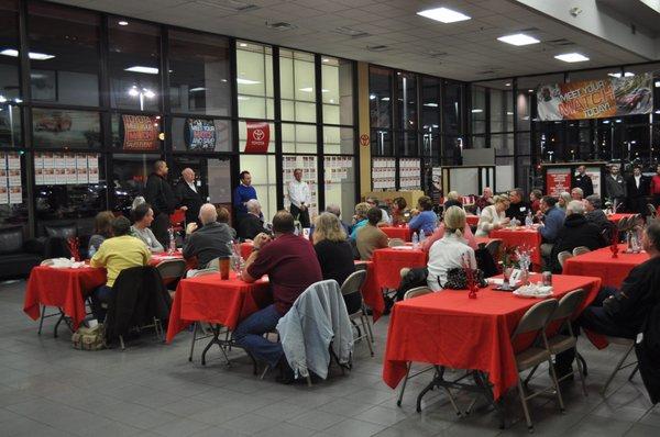 New Owners Event!  Our Service Department meeting customers and discussing their vehicles.